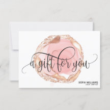 Matig Trendy Roos gouddrip Certificate Cadeaukaart