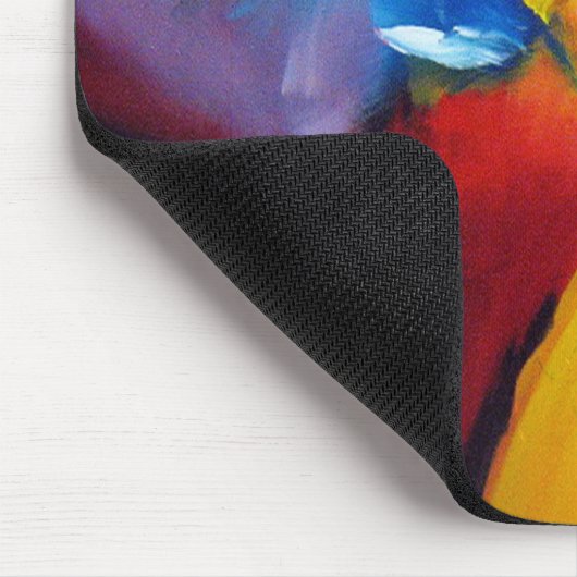 Matig Trendy Schilderen rood Blauw Geel Groen Muismat (Hoek)