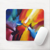 Matig Trendy Schilderen rood Blauw Geel Groen Muismat (Met muis)