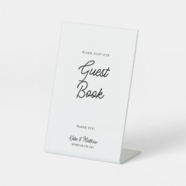 Matig Twitter-minimalistisch gebarentaal Reclamebord Met Voetstuk