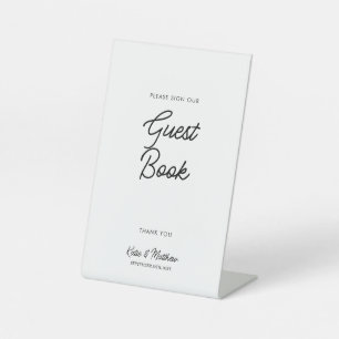 Matig Twitter-minimalistisch gebarentaal Reclamebord Met Voetstuk