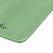 Matig, vast, groen sjabloon, zwart script snijplank (Hoek)