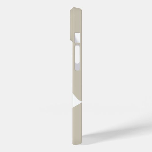 Matig vet meel wit monogram Case-Mate iPhone case (Achterkant / Links)