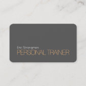 Matig vetgedrukt duo-toongrijs sinaasappel visitekaartje (Voorkant)