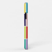 Matig vierkant kleurenblok monogrammen Case-Mate iPhone case (Achterkant/rechts)