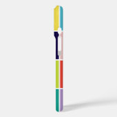 Matig vierkant kleurenblokmonogram Case-Mate iPhone case (Achterkant / Links)