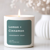 Matig vierkant stoffige dennengroenetiket vierkante sticker