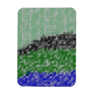 Matig vreemd patroon magneet