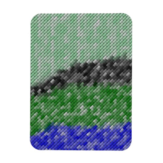 Matig vreemd patroon magneet (Verticaal)