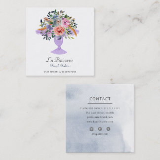 Matig Waterverf Kalietgaas Bakkerij Vierkante Visitekaartje