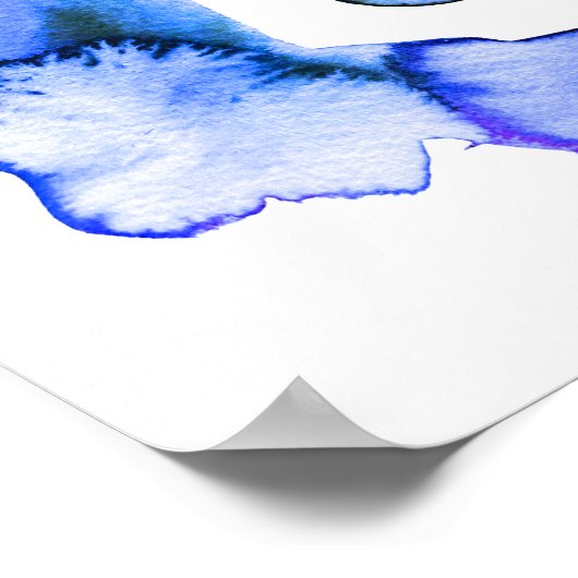 Matig waterverf met de hand getrokken poster (Hoek)