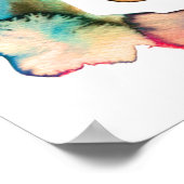 Matig waterverf met de hand getrokken poster (Hoek)