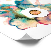 Matig waterverf met de hand getrokken poster (Hoek)