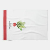 Matig waterverf radische keukenhanddoek (Horizontaal)