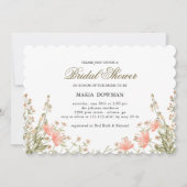 Matig Waterverf wilde bloemen Vrijgezellenfeest Kaart (Voorkant)