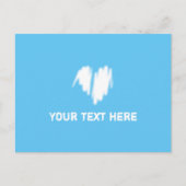 Matig wit graffiti gebeid Afbeelding van het hart Briefkaart (Voorkant)