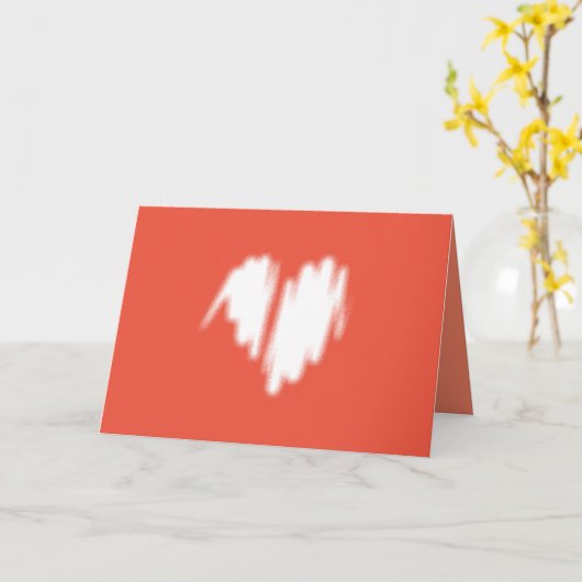 Matig wit graffiti gebeid Afbeelding van het hart Kaart (Gele Bloem)