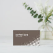 Matig wit halftooneffect visitekaartje (Staand voorkant)