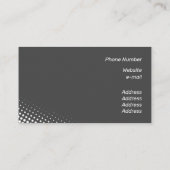 Matig wit halftooneffect visitekaartje (Achterkant)