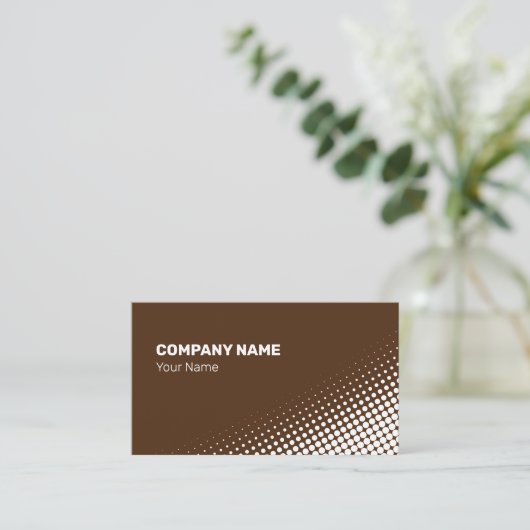 Matig wit halftooneffect visitekaartje (Staand voorkant)