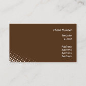 Matig wit halftooneffect visitekaartje (Achterkant)