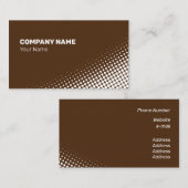 Matig wit halftooneffect visitekaartje (Voorkant / Achterkant)