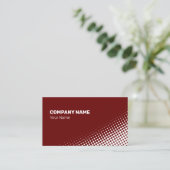 Matig wit halftooneffect visitekaartje (Staand voorkant)