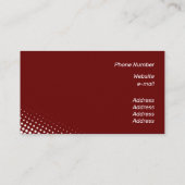 Matig wit halftooneffect visitekaartje (Achterkant)