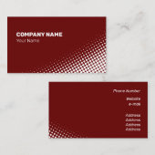 Matig wit halftooneffect visitekaartje (Voorkant / Achterkant)