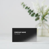 Matig wit halftooneffect visitekaartje (Staand voorkant)