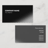 Matig wit halftooneffect visitekaartje (Voorkant / Achterkant)