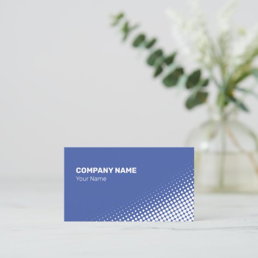 Matig wit halftooneffect visitekaartje (Staand voorkant)