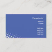 Matig wit halftooneffect visitekaartje (Achterkant)