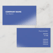 Matig wit halftooneffect visitekaartje (Voorkant / Achterkant)