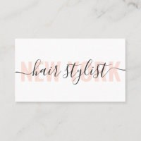Matig witte en perzikhaar-stylisch script