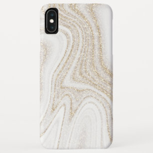 Matig witte marmer glitter Case-Mate iPhone case