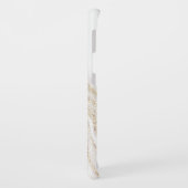 Matig witte marmer glitter Case-Mate samsung galaxy hoesje (Achterkant/links)