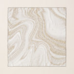 Matig witte marmer glitter sjaal<br><div class="desc">Moderne chique wit marmer goud glitter sjaal</div>