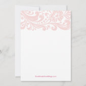 Matig Zacht Roze Zacht Vrijgezellenfeest Formele Kaart (Achterkant)