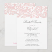 Matig Zacht Roze Zacht Vrijgezellenfeest Formele Kaart (Voorkant / Achterkant)