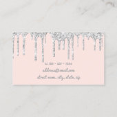 Matig  zilverglitter drijft mest visitekaartje (Achterkant)