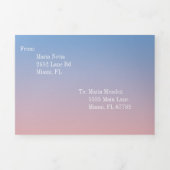 Matig zoete 16-gele regenboogombre 2-toon drieluik uitnodiging (Cover)