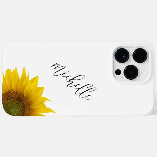 Matig zonnebloem Elegant Botanisch Case-Mate iPhone Case (Achterkant (horizontaal))