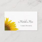 Matig zonnebloem Rustisch Visitekaartje (Voorkant)