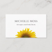 Matig zonnebloem visitekaartje (Voorkant)