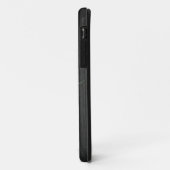 Matig zwart geborsteld metalen Roos Gold Monogram Case-Mate iPhone Case (Achterkant/links)