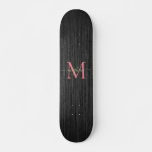 Matig zwart goudmonogram Roos Persoonlijk Skateboard