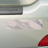 Matig zwart grijs roze marmer bumpersticker (Op auto)