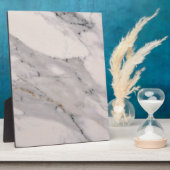 Matig zwart grijs roze marmer fotoplaat (Zijkant)