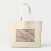 Matig zwart grijs roze marmer grote tote bag (Voorkant)